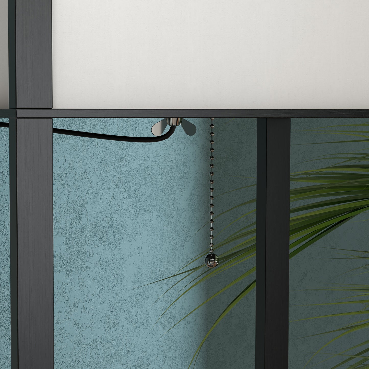 HOMCOM Stehlampe mit Regalen, Stehleuchte, Holz, 26 x 26 x 160 cm, für Wohn-/Schlafzimmer (Ohne Glühbirne)