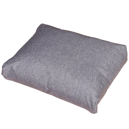 Outsunny Vierteiliges Gartenmöbel Set, Sitzgruppe, Sofa mit Sitzkissen, Tisch mit Stauraum, Polyester, Grau, 138 x 69 x 63 cm