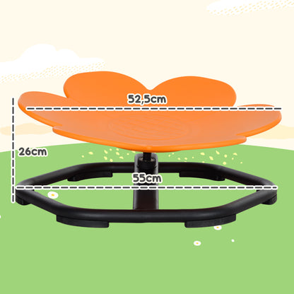 AIYAPLAY Sensorischer Kinderstuhl, Drehstuhl für Autismus, Sensorischer Balance Training Sitz Kunststoff Orange