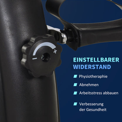 HOMCOM Mini Heimtrainer Arm-und Beintrainer Pedaltrainer für Senioren mit LCD-Display verstellbarer Widerstand Fitnessbike Hometrainer für Zuhause Heim Büro 35 x 40 x 31 cm Schwarz