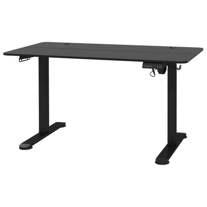 Vinsetto Stehpult höhenverstellbarer Computertisch Schreibtisch, 140 cm x 70 cm x 116 cm, Schwarz