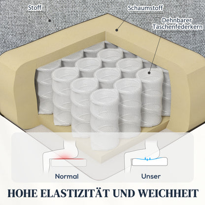 HOMCOM Aufstehsessel, Recliner-Sessel mit Aufstehhilfe, elektrischer Relaxsessel mit Fernbedienung, Seitentasche, Grau