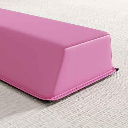 SPORTNOW Schwebebalken 2,4 m, faltbar, rutschfester Boden, für 3+ Jahre, bis 80 kg, Hellrot