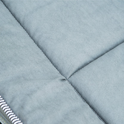 Outsunny Feldbett faltbar Campingbett mit Matratze Tragetasche 188 x 64,5 x 53 cm Gästebett bis 150 kg belastbar Campingliege für Erwachsene Klappbett für Outdoor, Garten Camping Reisen Hellgrau