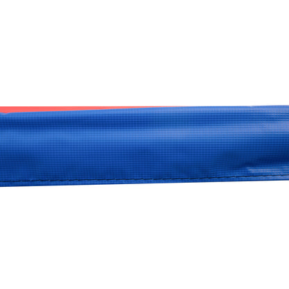 HOMCOM Trampolin Randabdeckung Ø366cm cm breit, Reißfest UV-resistent Federabdeckung, Wasserabweisend, Trampolinzubehör Randschutz Sicherheitsnetz Ersatzteile für Gartentrampoline, Rot+Gelb+Blau