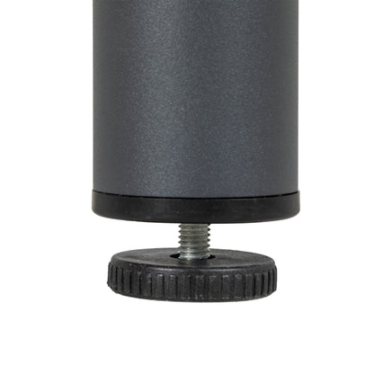 Outsunny Gartentisch Outdoor-Esstisch Loungetisch, wetterbeständig, modernes Design, 90 x 90 x 75 cm, Dunkelgrau