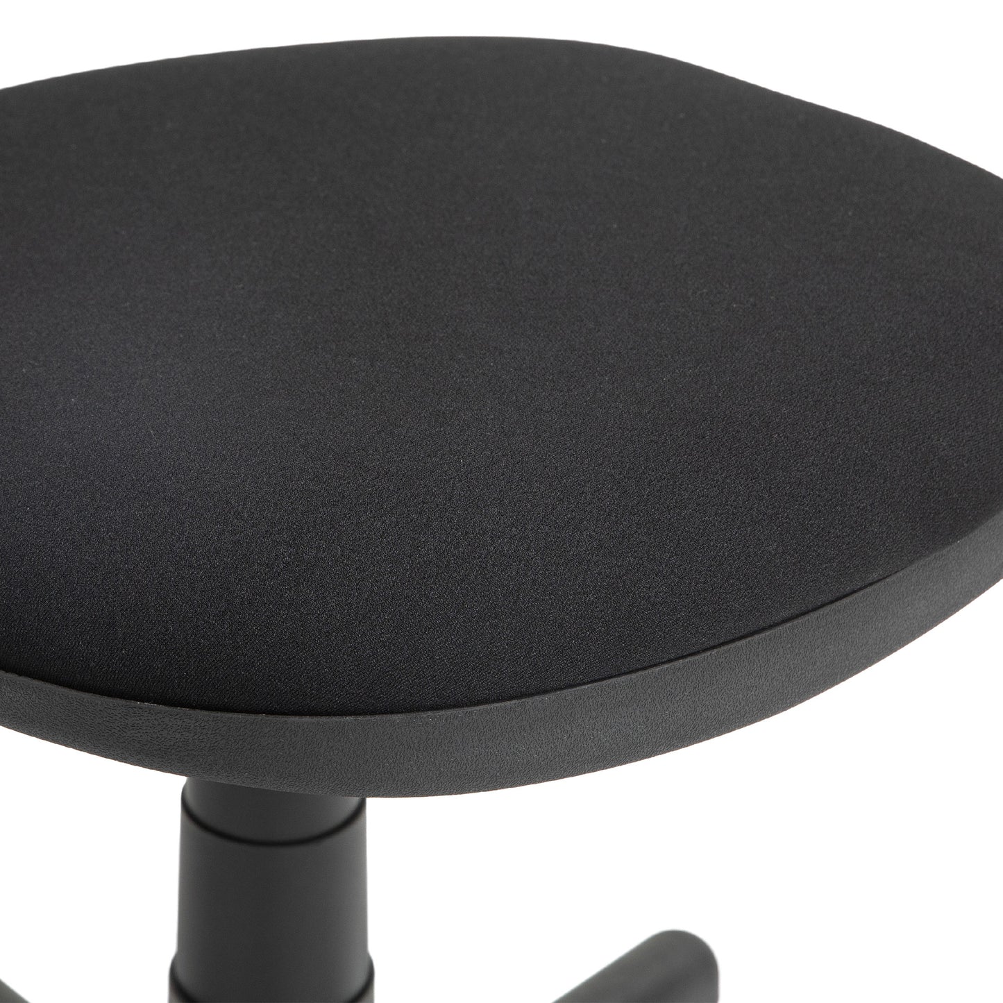 HOMCOM Bürostuhl, armloses Design, niedrige Rückenlehne, rollbar, drehbar, Schwarz