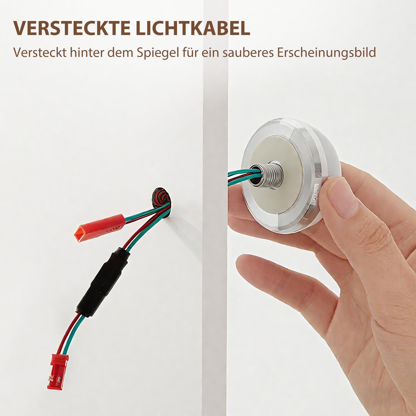 HOMCOM Schminktisch mit Spiegel und dimmbaren LED-Lampen, Schubladen, Regale, Weiß