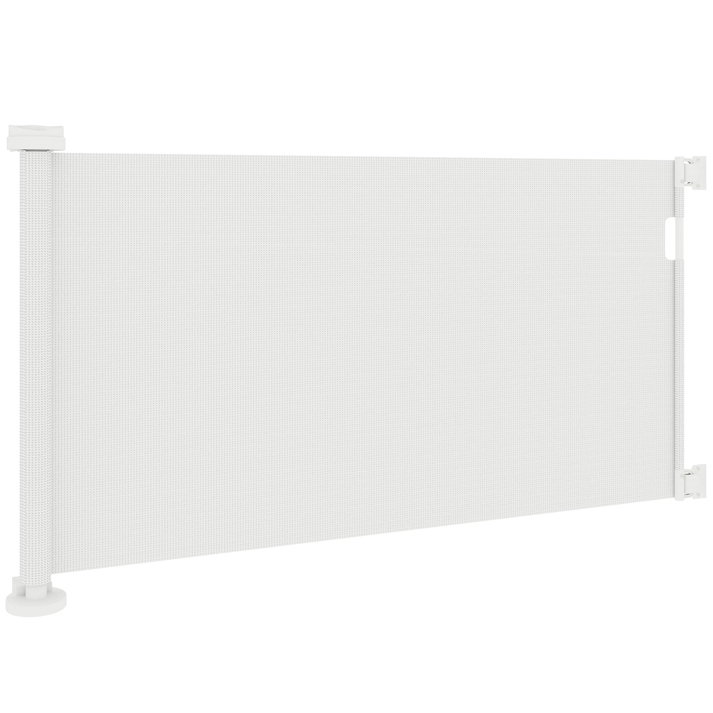 PawHut Treppenschutzgitter Ausziehbar 0-136cm 87 cm Hoch Türschutzgitter für Haustiere 142 x 10 x 87 cm Weiß
