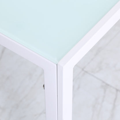 HOMCOM Esstisch Küchentisch großer Tisch, modern design, 120 cm x 60 cm x 75 cm, vit