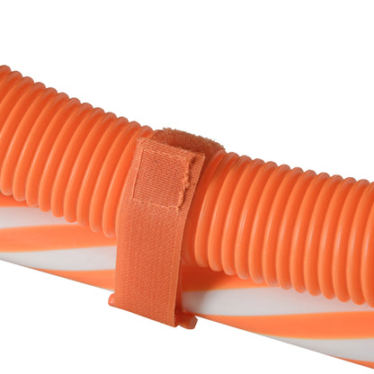 PawHut Agility Set Hunde, 6tlg. Agility-Ausrüstungs-Set mit Flechtstangen, Pfeife, Hundetraining Zubehör mit Tragetasche, für Park, Garten, Orange