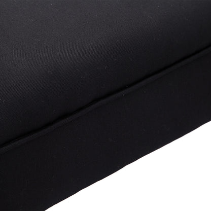 HOMCOM Sitzbank, Bettbank, zeitloses Design, weiche Polsterung, bis 130 kg, schwarz, 102 x 36 x 51 cm