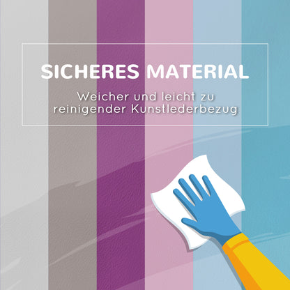 HOMCOM 11-tlg. Softbausteinset, Schaumstoffbausteine zum Toben und Klettern, für Kinder, 1-3 Jahre, Kunstlederbezug, Bunt