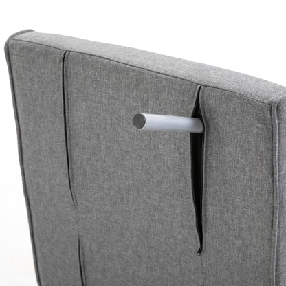 HOMCOM Relaxsessel Liegesessel Sessel, Liegefunktion, Gästebett, 65 cm x 69 cm x 80 cm, Grau