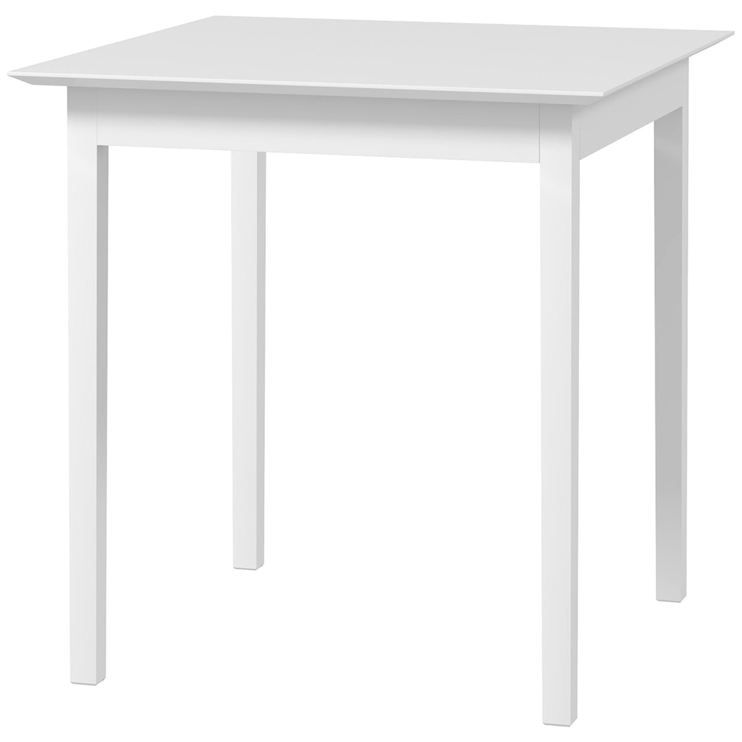 HOMCOM Küchentisch Esstisch Quadratischer Tisch, modern design, 75 cm x 75 cm x 76 cm, vit