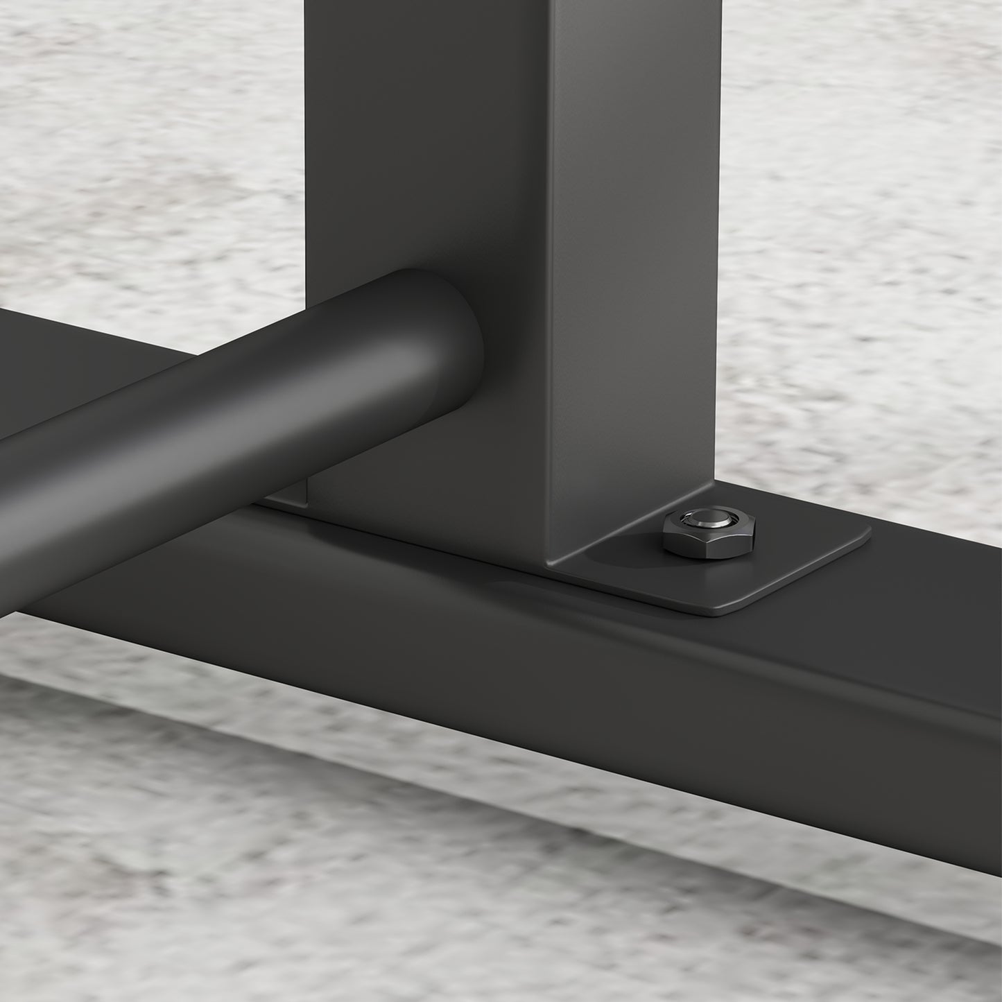 SPORTNOW Dip-Station, Liegestütz-Ständer, 93-117 cm höhenverstellbar, 540 kg Belastbarkeit, Ganzkörper-Training, Schwarz