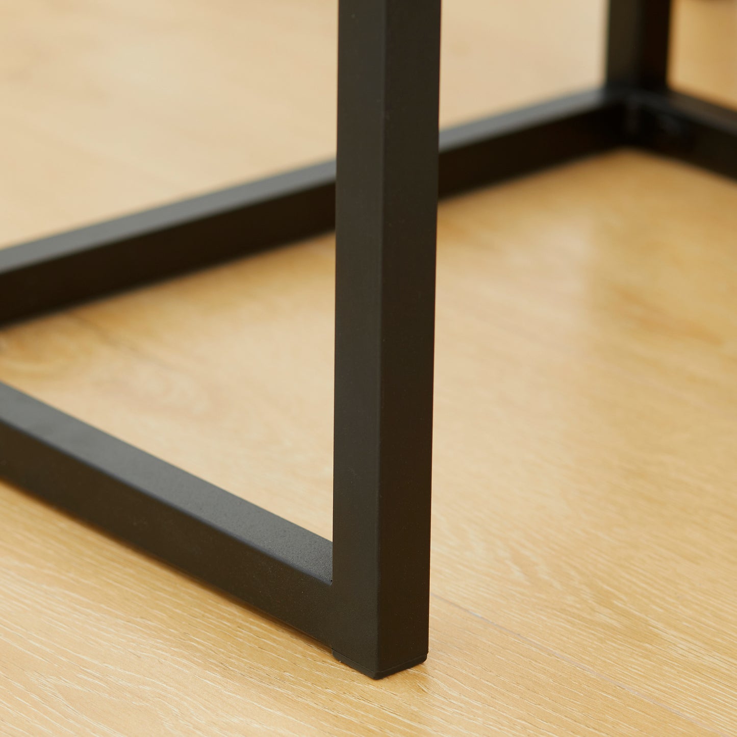 HOMCOM Konsolentisch im Industiriedesign, Beistelltisch, Sideboard, 1 Schrank, Braun + Schwarz