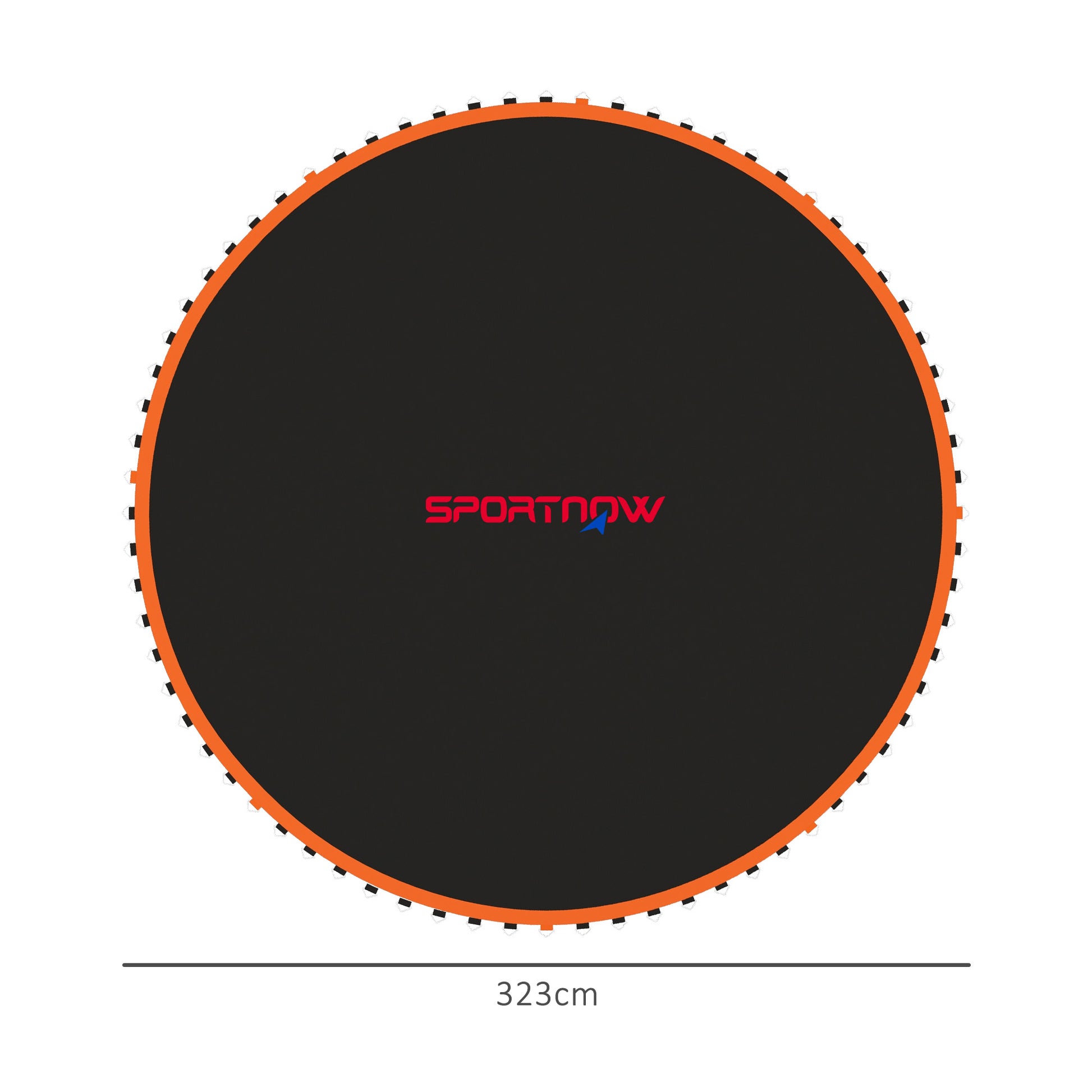 SPORTNOW Trampolin-Matte, Runde Sprungplane, Polypropylen, Orange