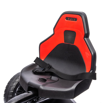 HOMCOM Go Kart Pedal Go Kart Rückwärts-uns Vorwärtsgang, für Kinder von 3 bis 8 Jahren, Rot