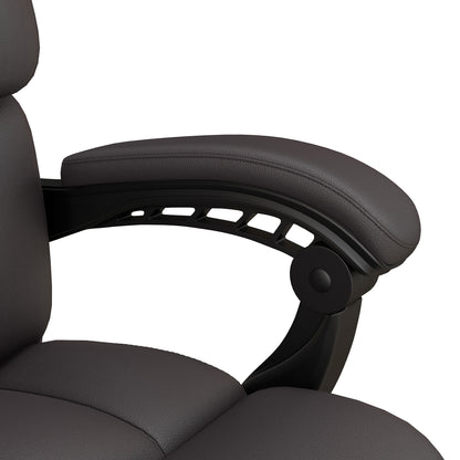 Vinsetto Bürostuhl mit Massagefunktion, ergonomisch, liegefähig, 63x57x118, Braun