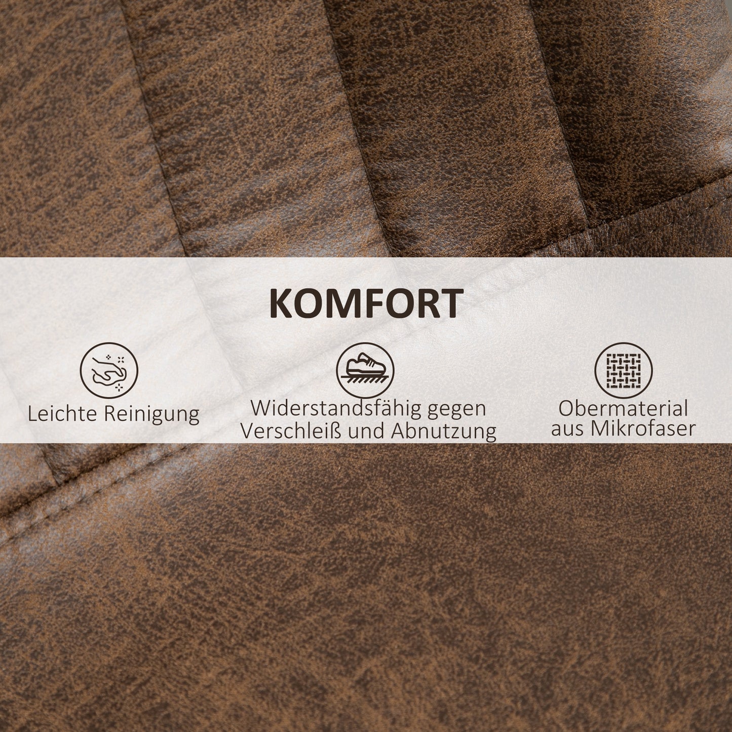 HOMCOM 2er-Set Barhocker من التصميم الرجعي، بالحبر. Fußstütze، höhenverstellbar، Gaslift، Braun + Schwarz