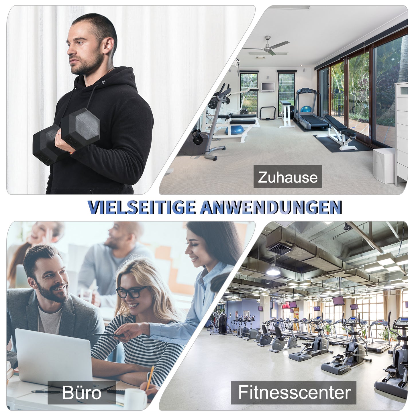 HOMCOM Hanteln mit gerändeltem Griff, Kurzhantel aus Gusseisen, 1 x 15kg, Kurzhanteln für Männer und Frauen, Dumbbell für Zuhause, Fitnessstudio, Krafttraining