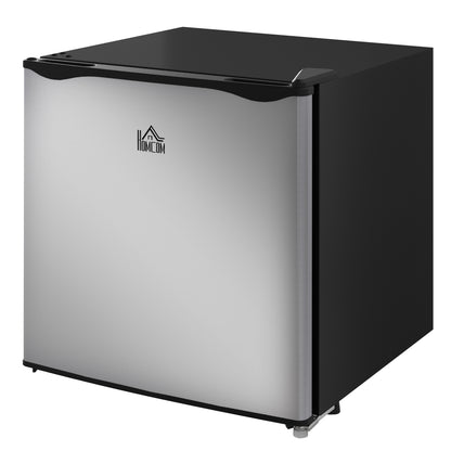 HOMCOM Mini-Gefrierschrank, 35 L Minikühlschrank, -14 bis -24℃, 5-stufige Temperaturregelung, 47 x 44,2 x 48,8 cm, Silber