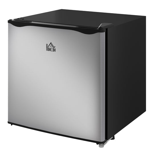 HOMCOM Mini-Gefrierschrank, 35 L Minikühlschrank, -14 bis -24℃, 5-stufige Temperaturregelung, 47 x 44,2 x 48,8 cm, Silber