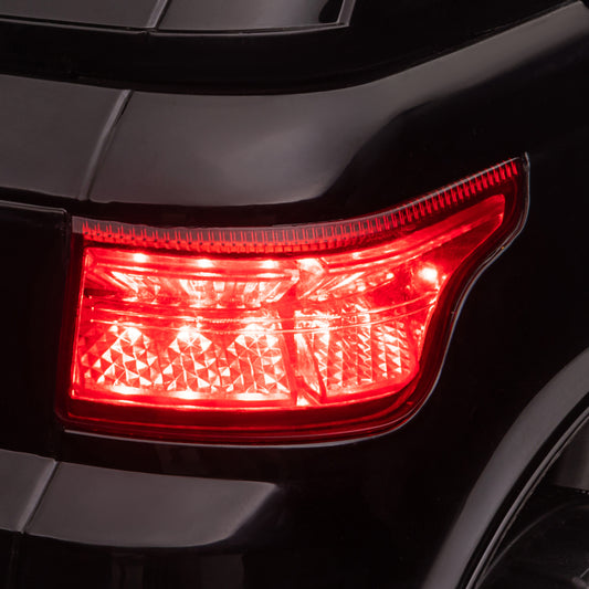 HOMCOM Kinder-Elektroauto SUV, bis 5 kmh/h, mit Sicherheitsgurt, Fernbedienung, Scheinwerfern, Musikfunktion, schwarz