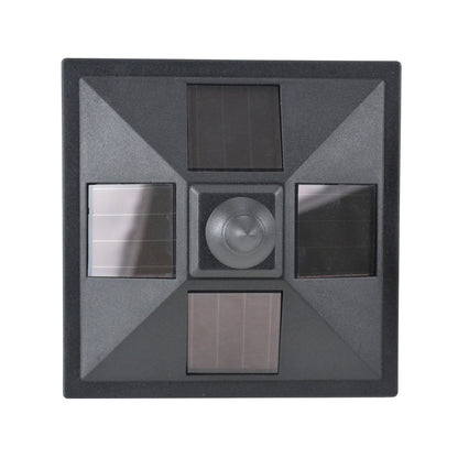 Outsunny LED Solar Gartenlaterne, Stehleuchte aus Edelstahl Gartenlampe 120 cm hoch Windlicht Außenleuchte IP44, Solarlampe mit Lichtsensor 30 Lumen Erdspieß, Gartenlampe für Garten Balkon Schwarz