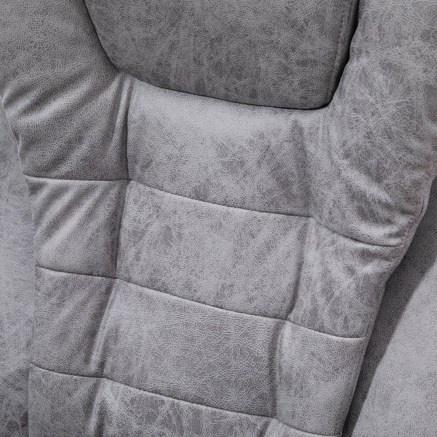 Vinsetto Bürostuhl mit Massagefunktion, Ergonomischer Schreibtischstuhl mit Liege- & Wärmefunktion, Fernbedienung, Grau