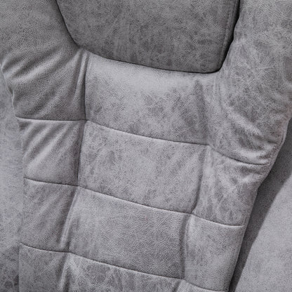 Vinsetto Bürostuhl mit Massagefunktion, Ergonomischer Schreibtischstuhl mit Liege- & Wärmefunktion, Fernbedienung, Grau