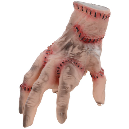 HOMCOM Horror-Hand, Helloweendeko, aktiviert mit Geräusche/Berührung, beweglich, Sound