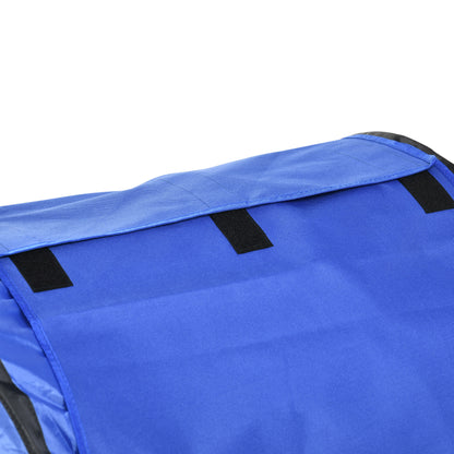 PawHut Hunde-Agiliy-Set Hundeparcours, 1 Reifen, 2 Tunnel 2 Hürden, 321 cm x 63c m x 93 cm, Blau + Rot+ Weiß