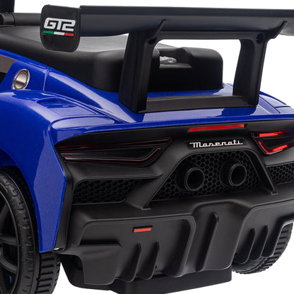 AIYAPLAY Rutschauto, Lizenzfahrzeug, interaktive Hupen- und Musikknöpfe, Kunststoff und Stahl, Blau, 65 x 29 x 37 cm