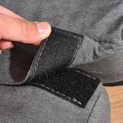 HOMCOM Schlafsessel, Polstersessel mit Bettfunktion, 5-fach verstellbar, Dunkelgrau
