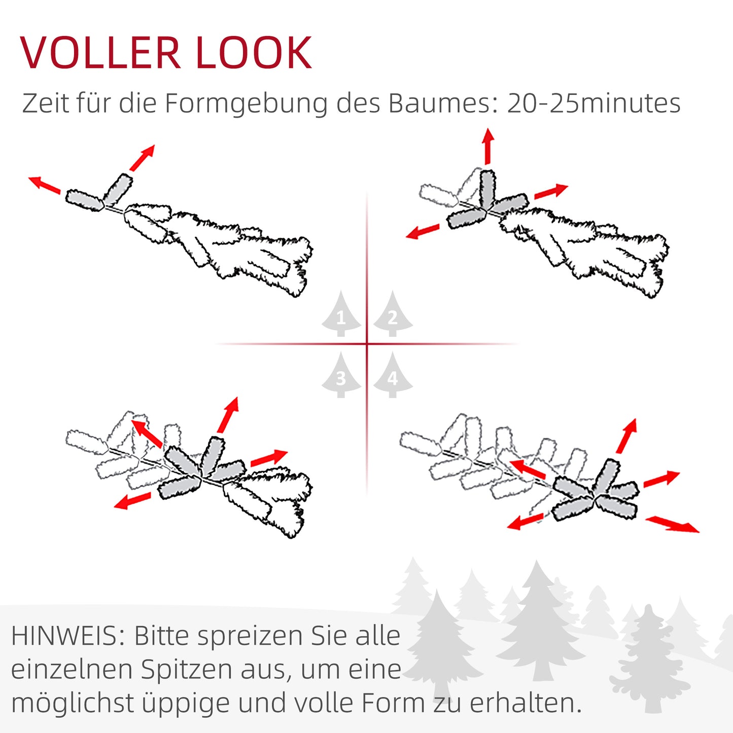 HOMCOM Künstlicher Weihnachtsbaum, schneebedeckt, schmales Design, feuerfest, 210 cm, Grün/Weiß