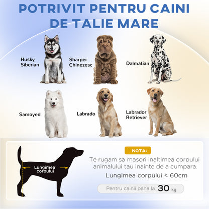 PawHut Hundebett Hundesofa Haustiersofa, Eukolyptusholz, 98 x 67 x 25 cm, Grün