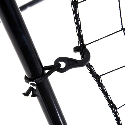 HOMCOM Baseball-Rückprallnetz، رطب، معدني، أخضر Trefferzone، 174H x 123B x 90T سم