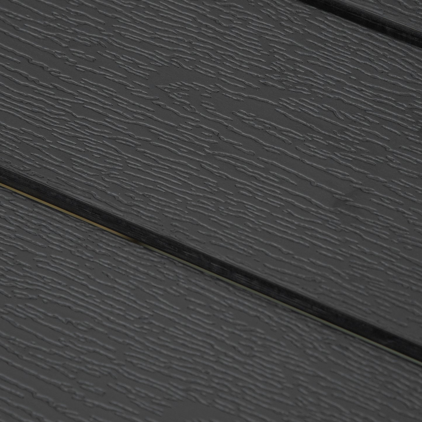 Outsunny Gartentisch Kunststoff 190 x 84,5 x 72 cm Wetterfest, Holz Optik, Holzstrukur, rutschfest Buffettisch Campingtisch Balkontisch Terrassentisch Outdoor Esstisch für Garten, Balkon Schwarz