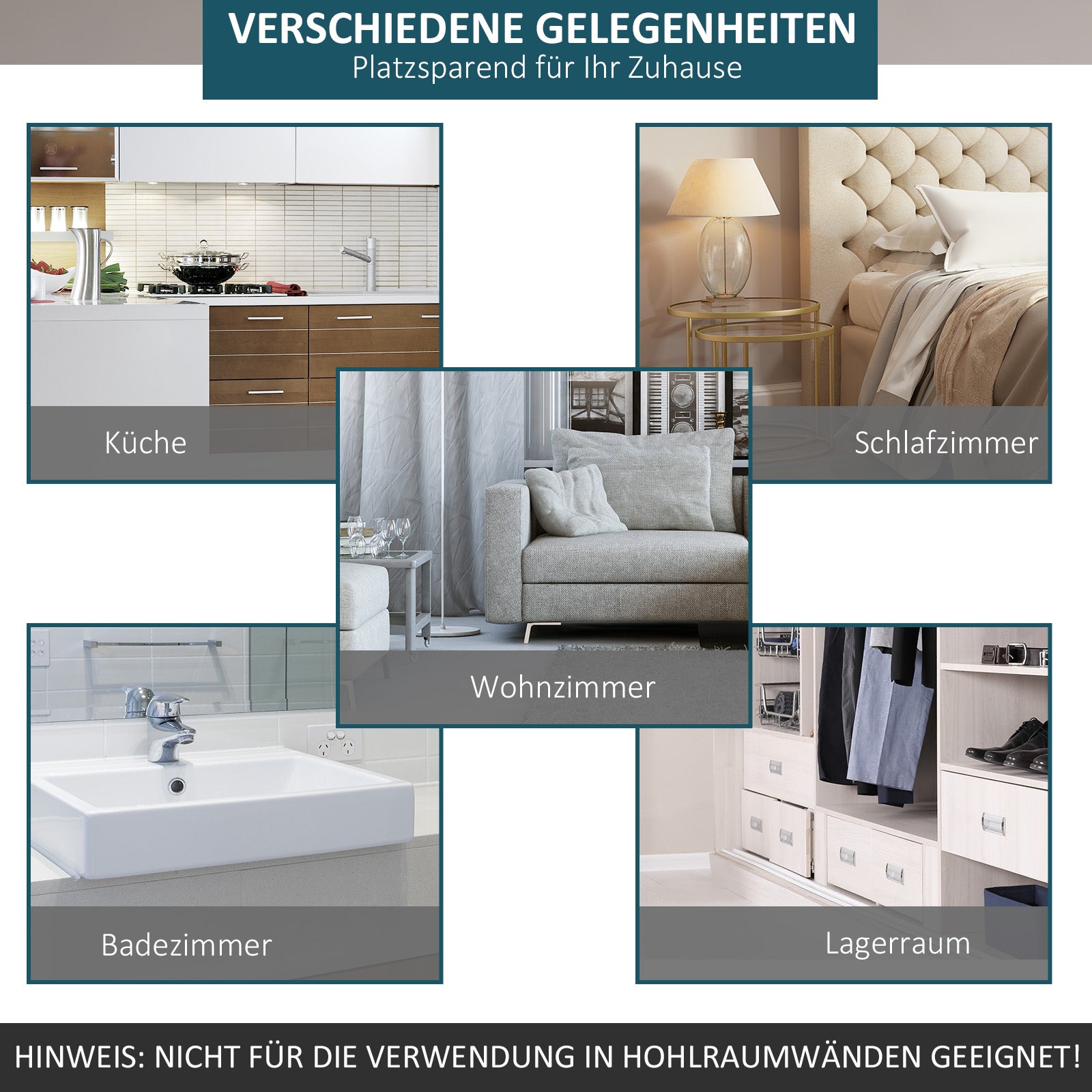 HOMCOM Schiebetür-Kit, rustikales Design, Kohlenstoffstahl, trägt bis zu 100 kg pro Paneel