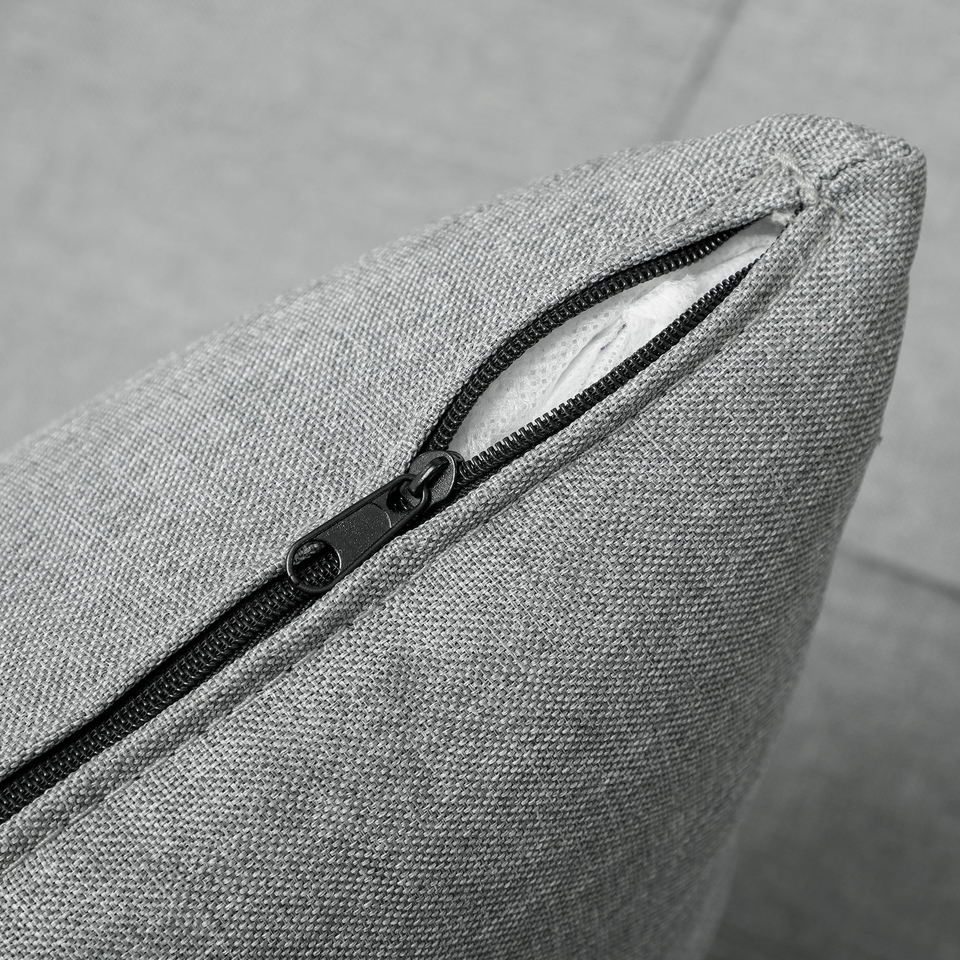 HOMCOM 3-in-1 Klappsessel mit Seitentasche, Gästebett mit Kissen, Verstellbarer Rückenlehne, Bettsessel mit Rollen, Hellgrau