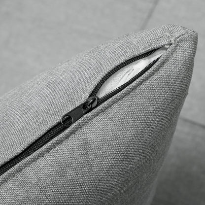 HOMCOM 3-in-1 Klappsessel mit Seitentasche, Gästebett mit Kissen, Verstellbarer Rückenlehne, Bettsessel mit Rollen, Hellgrau