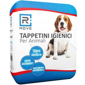 RMove Tappetini Igienici Animali 60x90cm Con adesivi 1Cnf/10pz