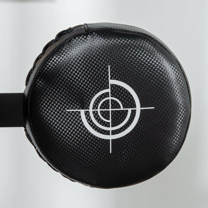 SPORTNOW Höhenverstellbarer Punchingball, 360° drehbar, inkl. Boxbandagen, Schwarz, 80,5 x 48 x 163-205 cm