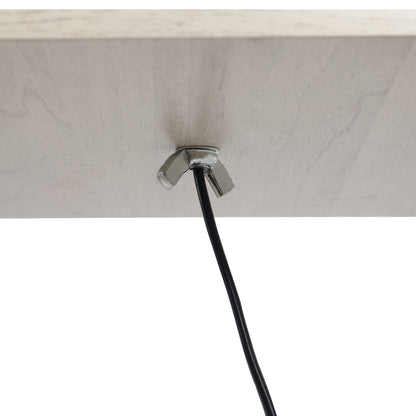 HOMCOM Stehlampe mit Regalen, Stehleuchte, Holz, 26 x 26 x 160 cm, für Wohn-/Schlafzimmer (Ohne Glühbirne)