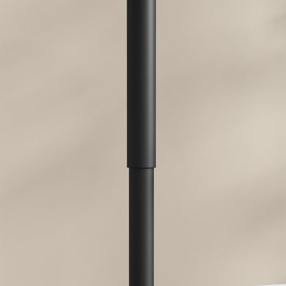 HOMCOM Bartisch für 2 Personen، höhenverstellbar، Marmoroptik، 60 x 60 x 68-93,5 سم، أسود