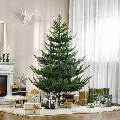 HOMCOM Künstlicher Weihnachtsbaum 180 cm Kieferbaum künstlich mit 795 Spitzen, klappbar Füße Stahlrahmen