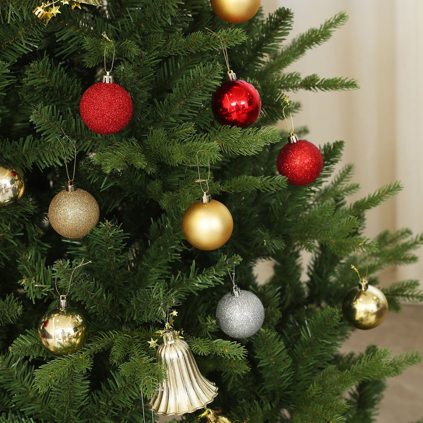 HOMCOM Weihnachtsbaum, Kunsttanne, naturgetreu, breit & üppig, 180 x Φ105 cm, Grün