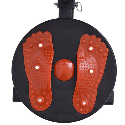 HOMCOM Sit Up Bank klappbar multifunktion Hantelbank mit Widerstand, Trainingsbank für Ganzkörpertraining Flachbank Schrägbank Bauchtrainer für Zuhause Fitnessstudio Fitnessbank bis zu 120 kg